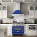 ZLINE 36" DuraSnow® Stainless Steel Range Hood 8654SNX - BM - 36 - Farmhouse Kitchen and Bath