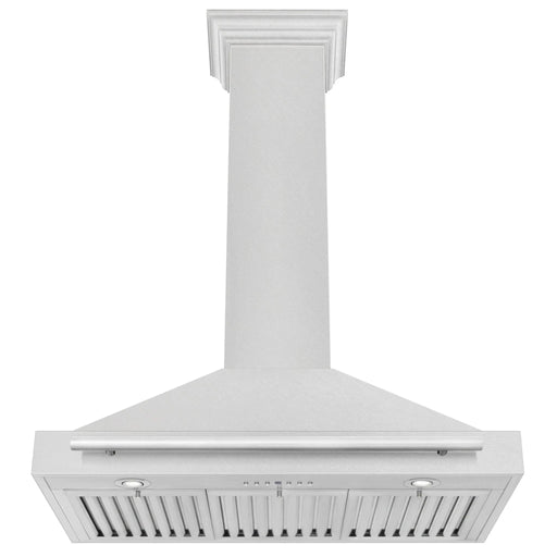 ZLINE 36" Fingerprint Resistant Stainless Steel Range Hood with Stainless Steel Handle KB4SNX - 36 - Farmhouse Kitchen and Bath