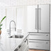 ZLINE 36" French Door Refrigerator with Ice Maker, Stainless Steel, RFM - 36 - Farmhouse Kitchen and Bath
