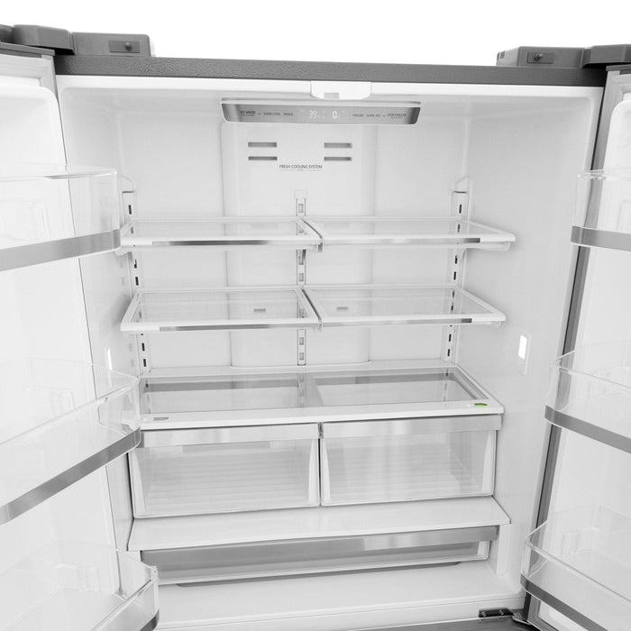 ZLINE 36" French Door Refrigerator with Ice Maker, Stainless Steel, RFM - 36 - Farmhouse Kitchen and Bath