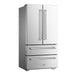 ZLINE 36" French Door Refrigerator with Ice Maker, Stainless Steel, RFM - 36 - Farmhouse Kitchen and Bath