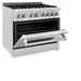 ZLINE 36" Gas Burner/Electric Oven Range, Brass Burners, RA - BR - 36 - Farmhouse Kitchen and Bath