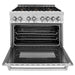 ZLINE 36" Gas Burner/Electric Oven Range, Brass Burners, RA - BR - 36 - Farmhouse Kitchen and Bath