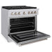 ZLINE 36 in. 5.2 cu. ft. 6 Burner Gas Range with Convection Gas Oven in Stainless Steel, SGR36 - Farmhouse Kitchen and Bath
