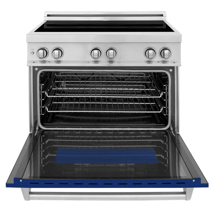 ZLINE 36" Induction Range in DuraSnow Stainless Steel RAIND - BG - 36 - Farmhouse Kitchen and Bath