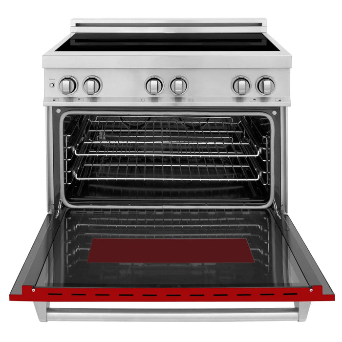 ZLINE 36" Induction Range in DuraSnow Stainless Steel RAIND - RG - 36 - Farmhouse Kitchen and Bath
