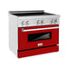 ZLINE 36" Induction Range in DuraSnow Stainless Steel RAIND - RG - 36 - Farmhouse Kitchen and Bath
