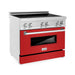 ZLINE 36" Induction Range in DuraSnow Stainless Steel RAIND - RM - 36 - Farmhouse Kitchen and Bath