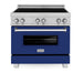 ZLINE 36" Induction Range in DuraSnow with a 4 Element Stove and Electric Oven RAINDS - BG - 36 - Farmhouse Kitchen and Bath