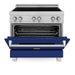 ZLINE 36" Induction Range in DuraSnow with a 4 Element Stove and Electric Oven RAINDS - BG - 36 - Farmhouse Kitchen and Bath