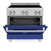 ZLINE 36" Induction Range in DuraSnow with a 4 Element Stove and Electric Oven RAINDS - BM - 36 - Farmhouse Kitchen and Bath