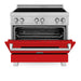 ZLINE 36" Induction Range in DuraSnow with a 4 Element Stove and Electric Oven RAINDS - RM - 36 - Farmhouse Kitchen and Bath