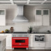 ZLINE 36" Induction Range in DuraSnow with a 4 Element Stove and Electric Oven RAINDS - RM - 36 - Farmhouse Kitchen and Bath