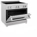 ZLINE 36" Induction Range in DuraSnow with a 4 Element Stove and Electric Oven RAINDS - SN - 36 - Farmhouse Kitchen and Bath