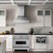 ZLINE 36" Induction Range in DuraSnow with a 4 Element Stove and Electric Oven RAINDS - SN - 36 - Farmhouse Kitchen and Bath