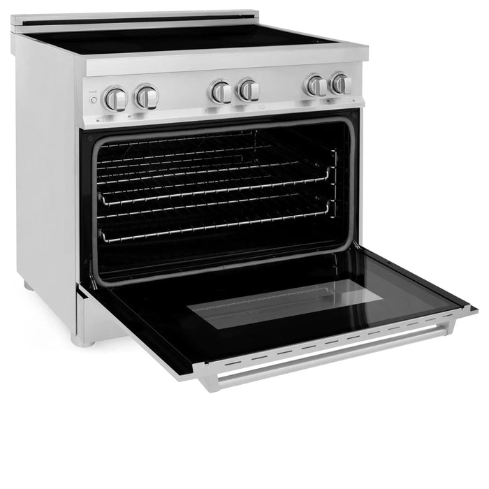 ZLINE 36" Induction Range with a 4 Element Stove and Electric Oven in Stainless Steel RAIND - 36 - Farmhouse Kitchen and Bath