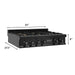 ZLINE 36" Porcelain Rangetop, Black Stainless, Brass Burners,RTB - BR - 36 - Farmhouse Kitchen and Bath