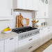 ZLINE 36" Porcelain Rangetop, DuraSnow®, 6 Brass Burners, RTS - BR - 36 - Farmhouse Kitchen and Bath
