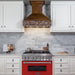ZLINE 36" Professional Dual Fuel Range, Red Matte Door, RA - RM - 36 - Farmhouse Kitchen and Bath