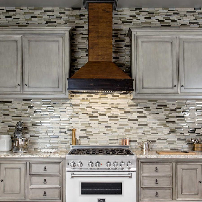 ZLINE 36" Professional Dual Fuel Range, White Matte Door, RA - WM - 36 - Farmhouse Kitchen and Bath