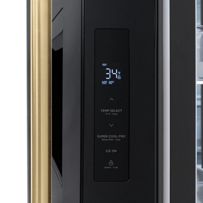 ZLINE 36" Refrigerator, Water, Ice Dispenser, Fingerprint Resistant, RSMZ - W - 36 - BS - CB - Farmhouse Kitchen and Bath