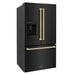 ZLINE 36" Refrigerator, Water, Ice Dispenser, Fingerprint Resistant, RSMZ - W - 36 - BS - CB - Farmhouse Kitchen and Bath