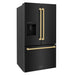 ZLINE 36" Refrigerator, Water, Ice Dispenser, Fingerprint Resistant, RSMZ - W - 36 - BS - G - Farmhouse Kitchen and Bath