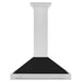 ZLINE 36" Stainless Range Hood Shell, Stainless Handle KB4SNX - BLM - 36 - Farmhouse Kitchen and Bath