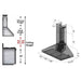 ZLINE 36" Stainless Steel Wall Range Hood, Crown Molding, KL3CRN - 36 - Farmhouse Kitchen and Bath