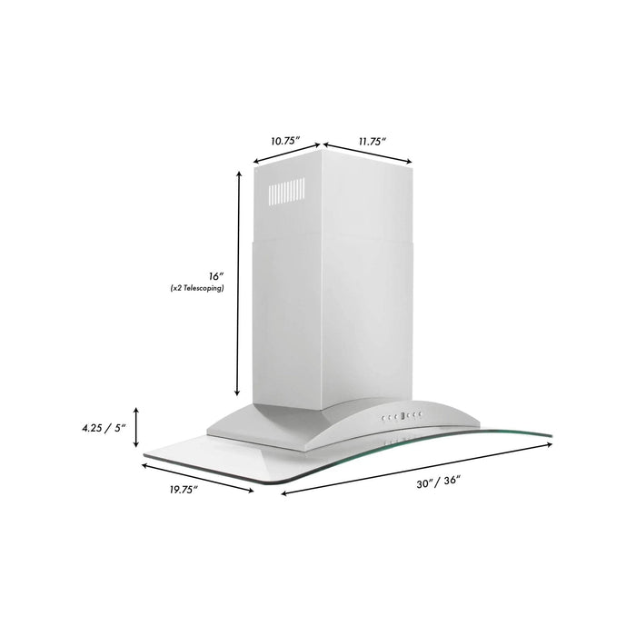 ZLINE 36" Stainless Steel Wall Range Hood KN - 36 - Farmhouse Kitchen and Bath