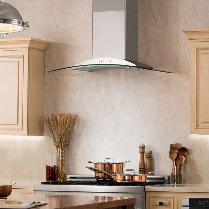 ZLINE 36" Stainless Steel Wall Range Hood KN - 36 - Farmhouse Kitchen and Bath