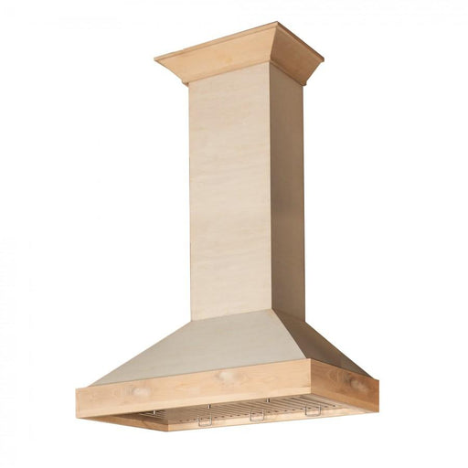 ZLINE 36" Unfinished Wooden Wall Range Hood, KBUF - 36 - Farmhouse Kitchen and Bath