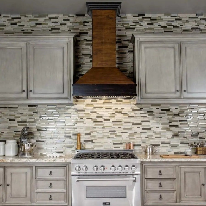 ZLINE 36" Wooden Wall Range Hood, Crown Molding 329AH - 36 - Farmhouse Kitchen and Bath