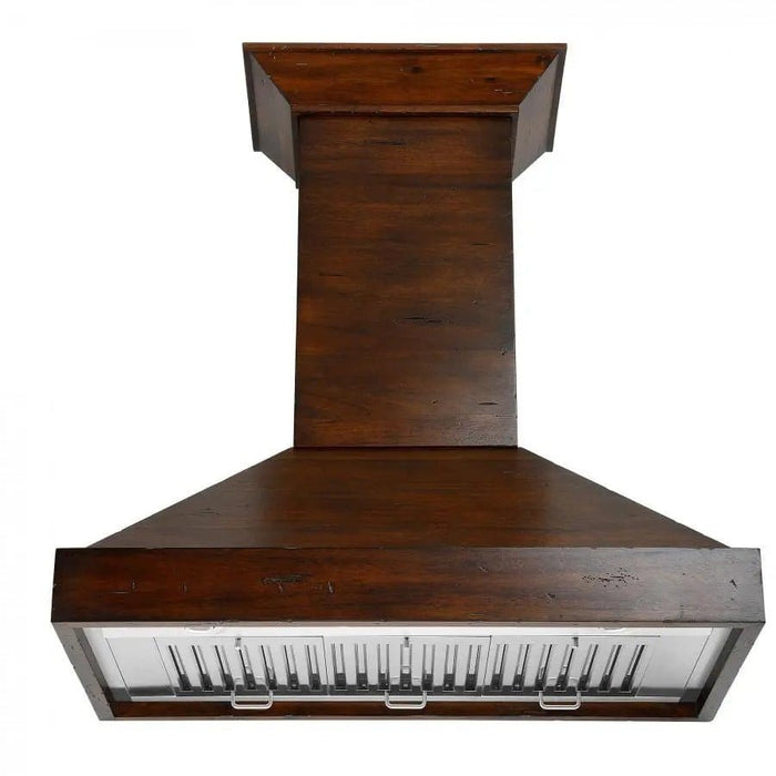 ZLINE 36" Wooden Wall Range Hood in Walnut, KBRR - 36 - Farmhouse Kitchen and Bath