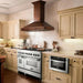 ZLINE 36" Wooden Wall Range Hood in Walnut, KBRR - 36 - Farmhouse Kitchen and Bath