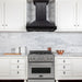 ZLINE 36" Wooden Wall Range Hood, Rustic Dark, KPDD - 36 - Farmhouse Kitchen and Bath
