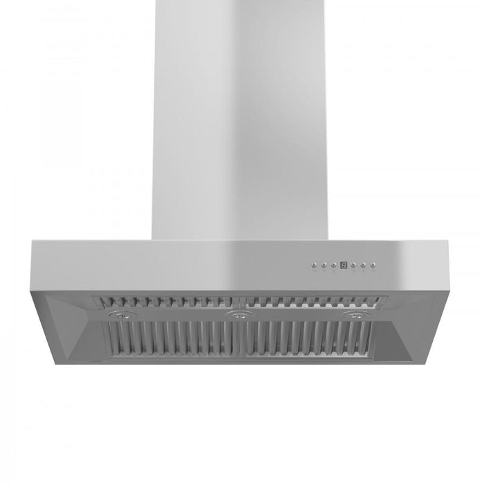 ZLINE 42" Stainless Steel Island Range Hood, KECOMi - 42 - Farmhouse Kitchen and Bath