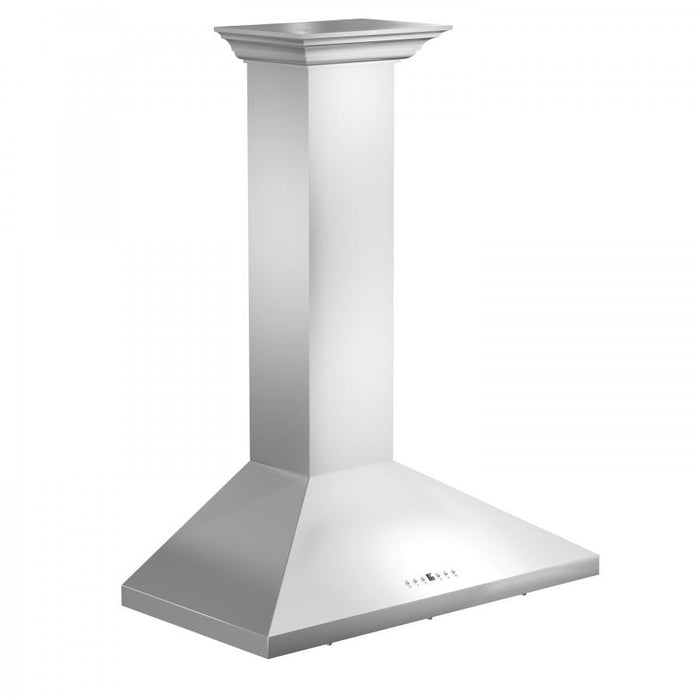 ZLINE 42" Stainless Steel Wall Range Hood, Crown Molding, KL2CRN - 42 - Farmhouse Kitchen and Bath