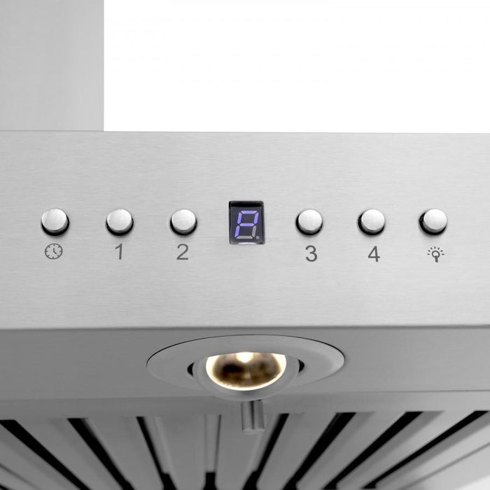 ZLINE 42" Wall Range Hood, Built - in CrownSound® Bluetooth Speakers, KECRN - BT - 42 - Farmhouse Kitchen and Bath
