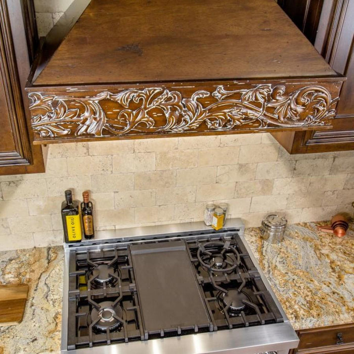 ZLINE 42" Wooden Wall Range Hood, Remote Motor, 373RR - RD - 42 - Farmhouse Kitchen and Bath