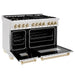 ZLINE 48" Autograph Dual Fuel Range, DuraSnow, Bronze, RASZ - SN - 48 - CB - Farmhouse Kitchen and Bath