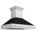 ZLINE 48" Autograph DuraSnow Black Matt Wall Range Hood 8654SNX - BLM - 48 - Farmhouse Kitchen and Bath