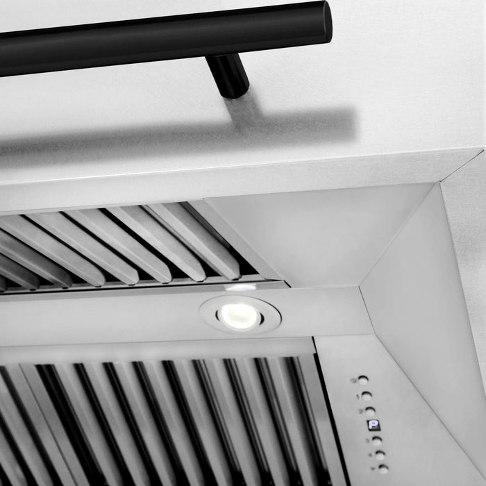 ZLINE 48" Autograph DuraSnow Stainless Steel Hood 8654SNZ - 48 - MB - Farmhouse Kitchen and Bath