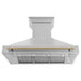 ZLINE 48" Autograph DuraSnow Stainless Steel Range Hood 8654SNZ - 48 - CB - Farmhouse Kitchen and Bath