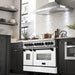 ZLINE 48" Autograph Edition, Dual Fuel Range, White Door, RAZ - WM - 48 - MB - Farmhouse Kitchen and Bath