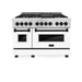 ZLINE 48" Autograph, Range, Dual Fuel, White door, RASZ - WM - 48 - MB - Farmhouse Kitchen and Bath
