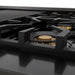 ZLINE 48" Autograph Rangetop, Black Stainless, Champagne Bronze Accents, RTBZ - 48 - CB - Farmhouse Kitchen and Bath