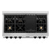 ZLINE 48" Autograph Rangetop, DuraSnow, Gold Accents RTSZ - 48 - MB - Farmhouse Kitchen and Bath