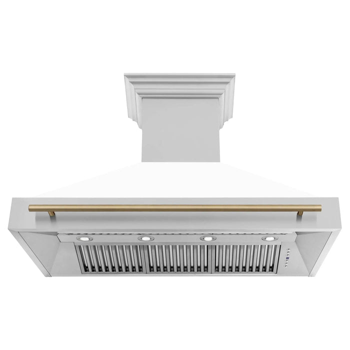 ZLINE 48" Autograph Stainless Wall Range Hood, 8654STZ - WM48 - CB - Farmhouse Kitchen and Bath
