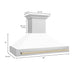 ZLINE 48" Autograph Stainless Wall Range Hood, 8654STZ - WM48 - G - Farmhouse Kitchen and Bath